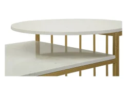 Mesa de Centro VKH792, Ouro, 90x50x50 cm, Kendra Home
