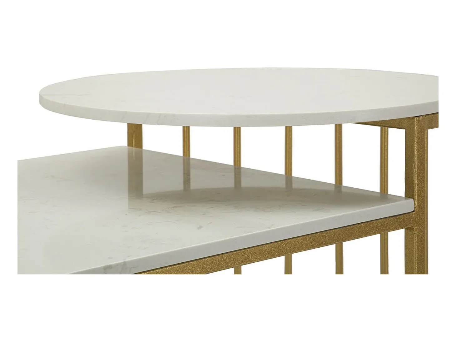 Mesa de Centro VKH792, Ouro, 90x50x50 cm, Kendra Home