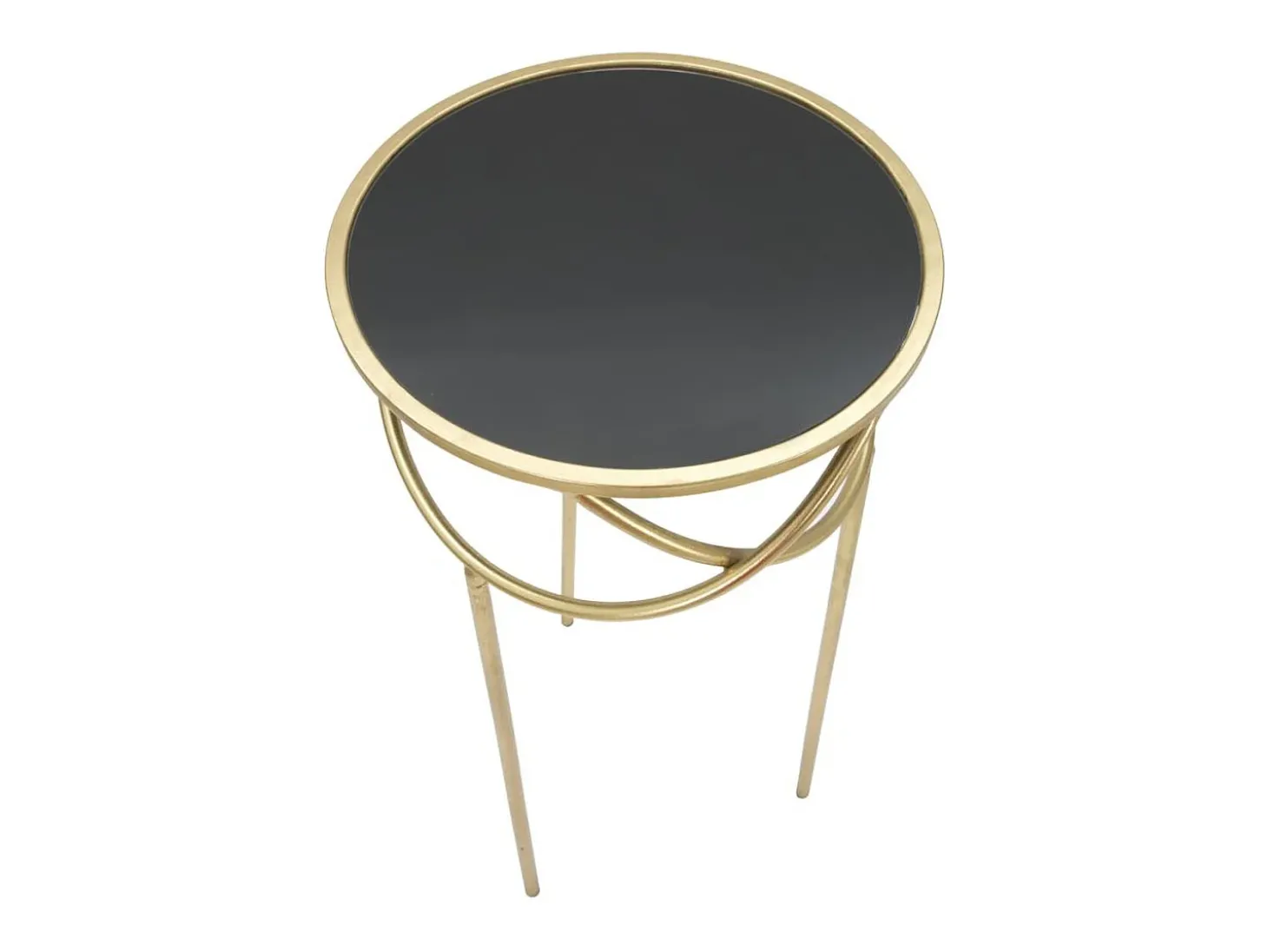Mesa de Centro VKH593, Ouro, 40x40x80 cm, Kendra Home