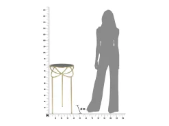 Mesa de Centro VKH593, Ouro, 40x40x80 cm, Kendra Home