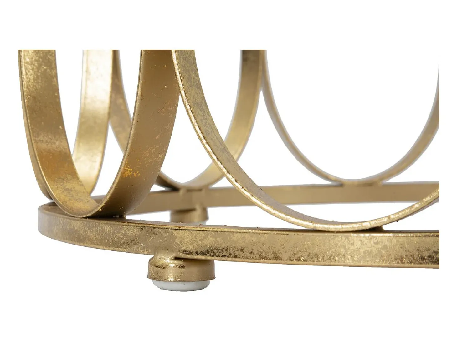 Mesa de Centro VKH520, Ouro, 37x37x58 cm, Kendra Home