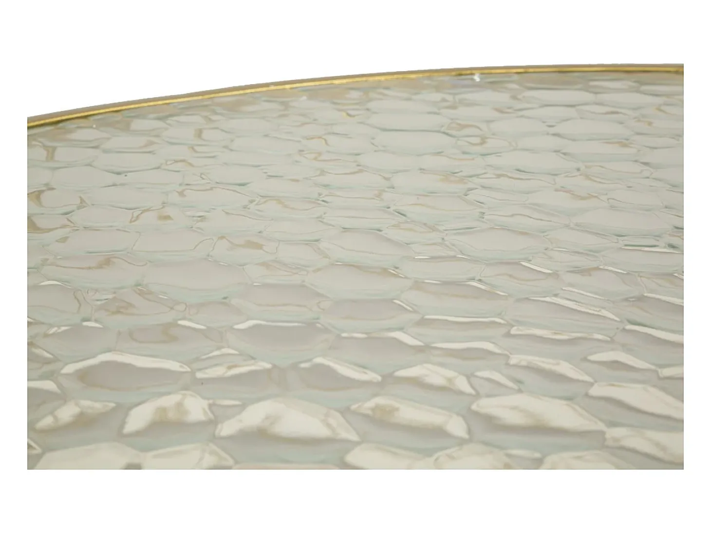 Mesa de Centro VKH567, Ouro, 70x70x45 cm, Kendra Home