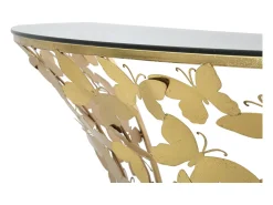 Mesa de Centro VKH554, Ouro, 120x40,5x37,2 cm, Kendra Home