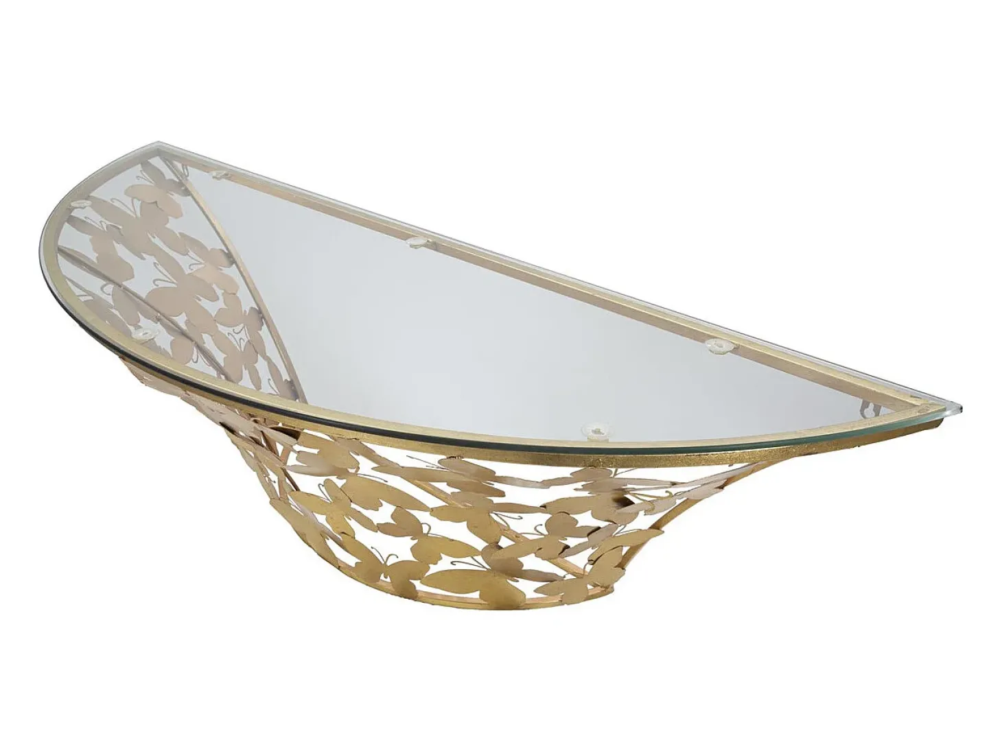 Mesa de Centro VKH554, Ouro, 120x40,5x37,2 cm, Kendra Home