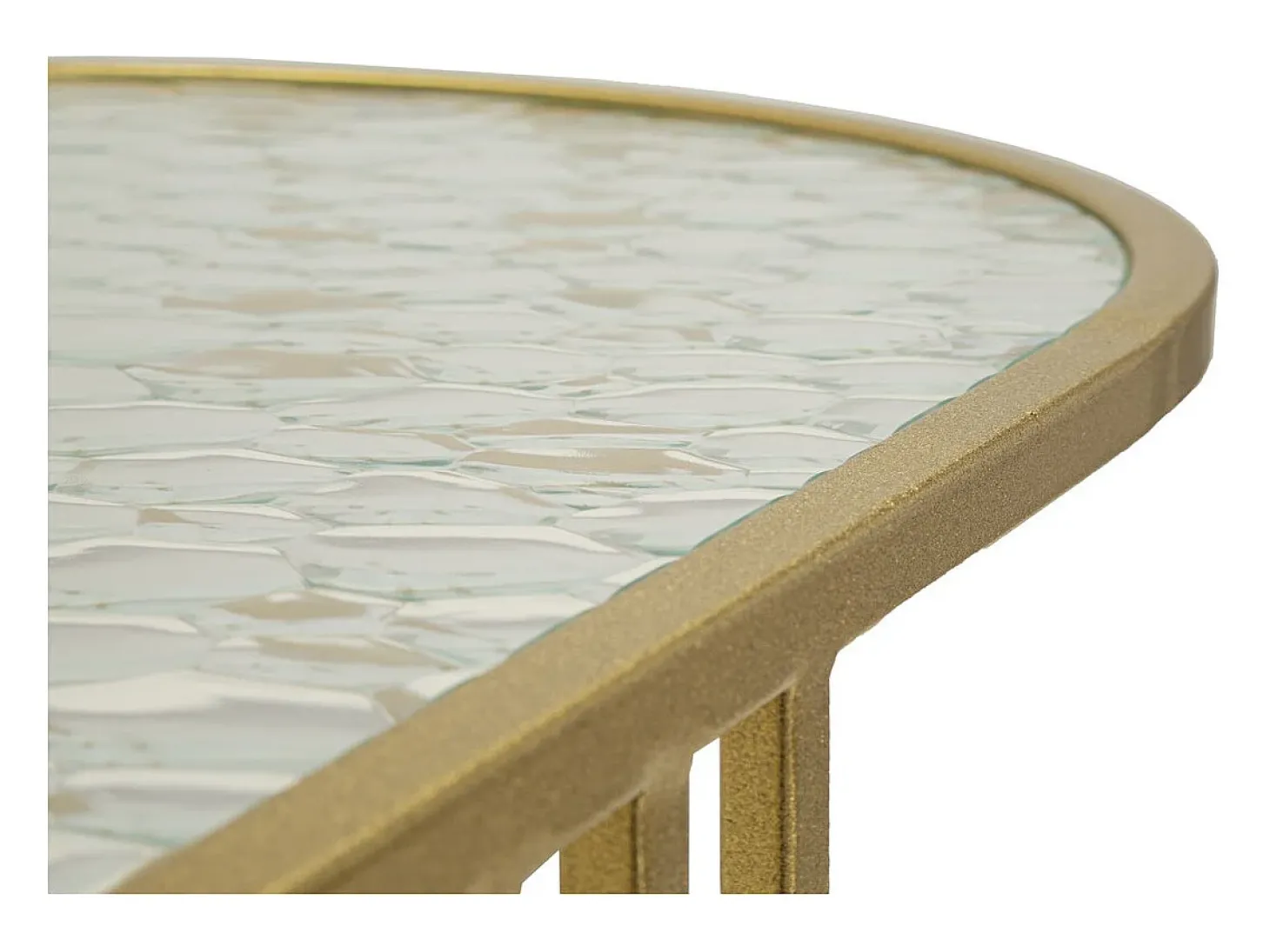 Mesa de Centro VKH797, Ouro, 90x50x45 cm, Kendra Home