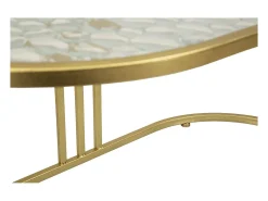 Mesa de Centro VKH797, Ouro, 90x50x45 cm, Kendra Home