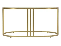 Mesa de Centro VKH797, Ouro, 90x50x45 cm, Kendra Home