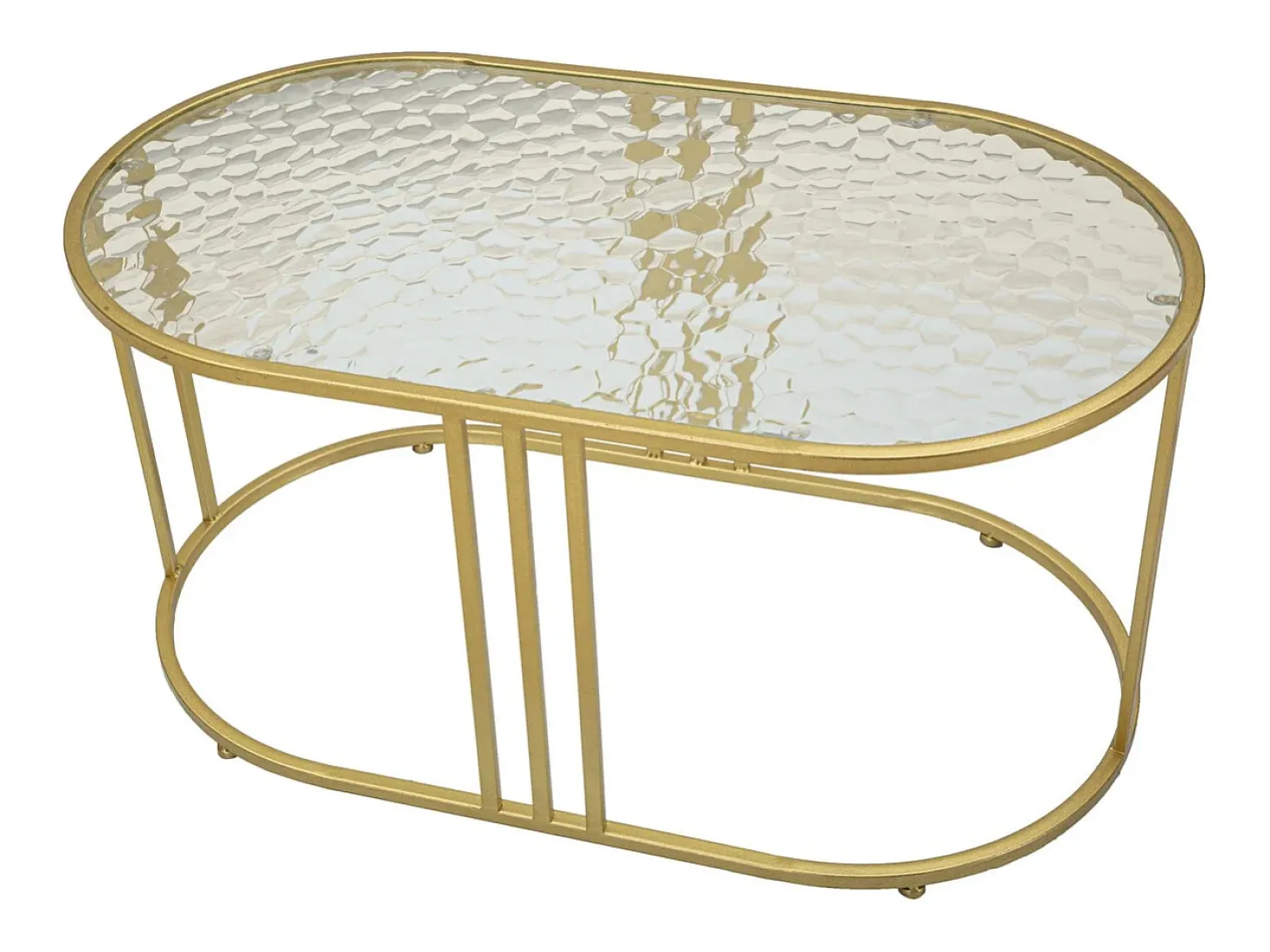 Mesa de Centro VKH797, Ouro, 90x50x45 cm, Kendra Home