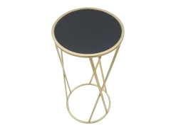 Mesa de Centro VKH601, Ouro, 35x35x75 cm, Kendra Home