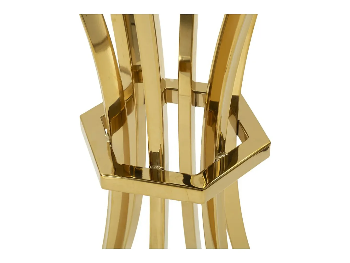 Mesa de Centro VKH879, Ouro, 50x50x92 cm, Kendra Home