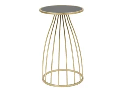 Mesa de Centro VKH548, Ouro, 35x35x60 cm, Kendra Home