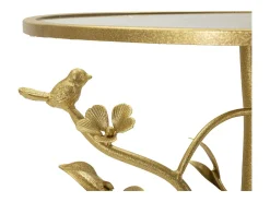 Mesa de Centro VKH804, Ouro, 38x38x60 cm, Kendra Home