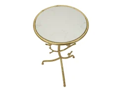 Mesa de Centro VKH801, Ouro, 38x38x60 cm, Kendra Home