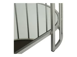 Mesa de Centro VKH793, Prata, 90x50x45 cm, Kendra Home