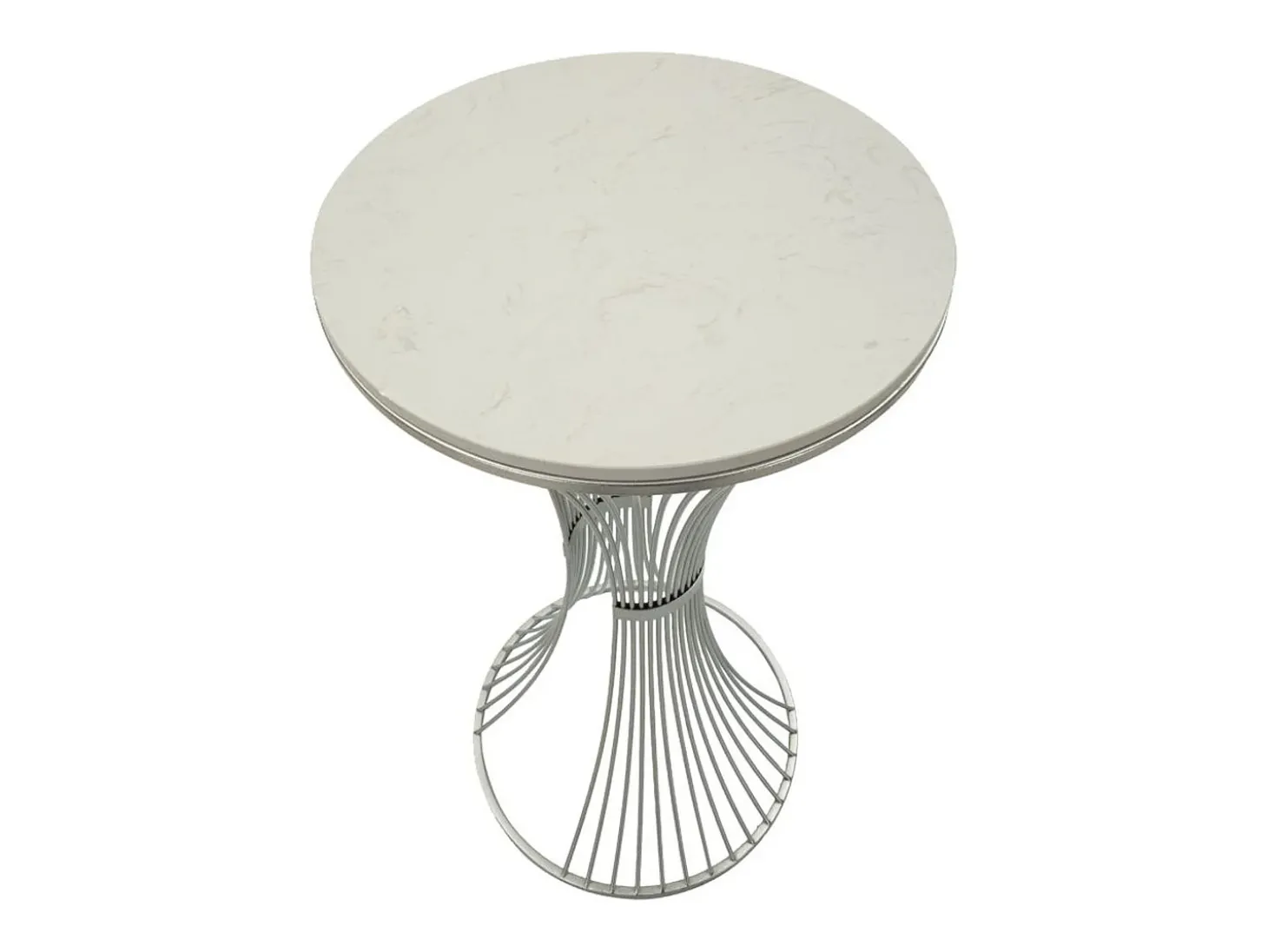 Mesa de Centro VKH581, Prata, 50x50x100 cm, Kendra Home