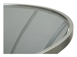Mesa de Centro VKH564, Prata, 56x56x68 cm, Kendra Home