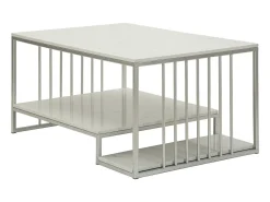 Mesa de Centro VKH790, Prata, 90x45x60 cm, Kendra Home