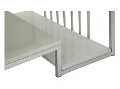 Mesa de Centro VKH790, Prata, 90x45x60 cm, Kendra Home