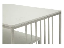 Mesa de Centro VKH790, Prata, 90x45x60 cm, Kendra Home
