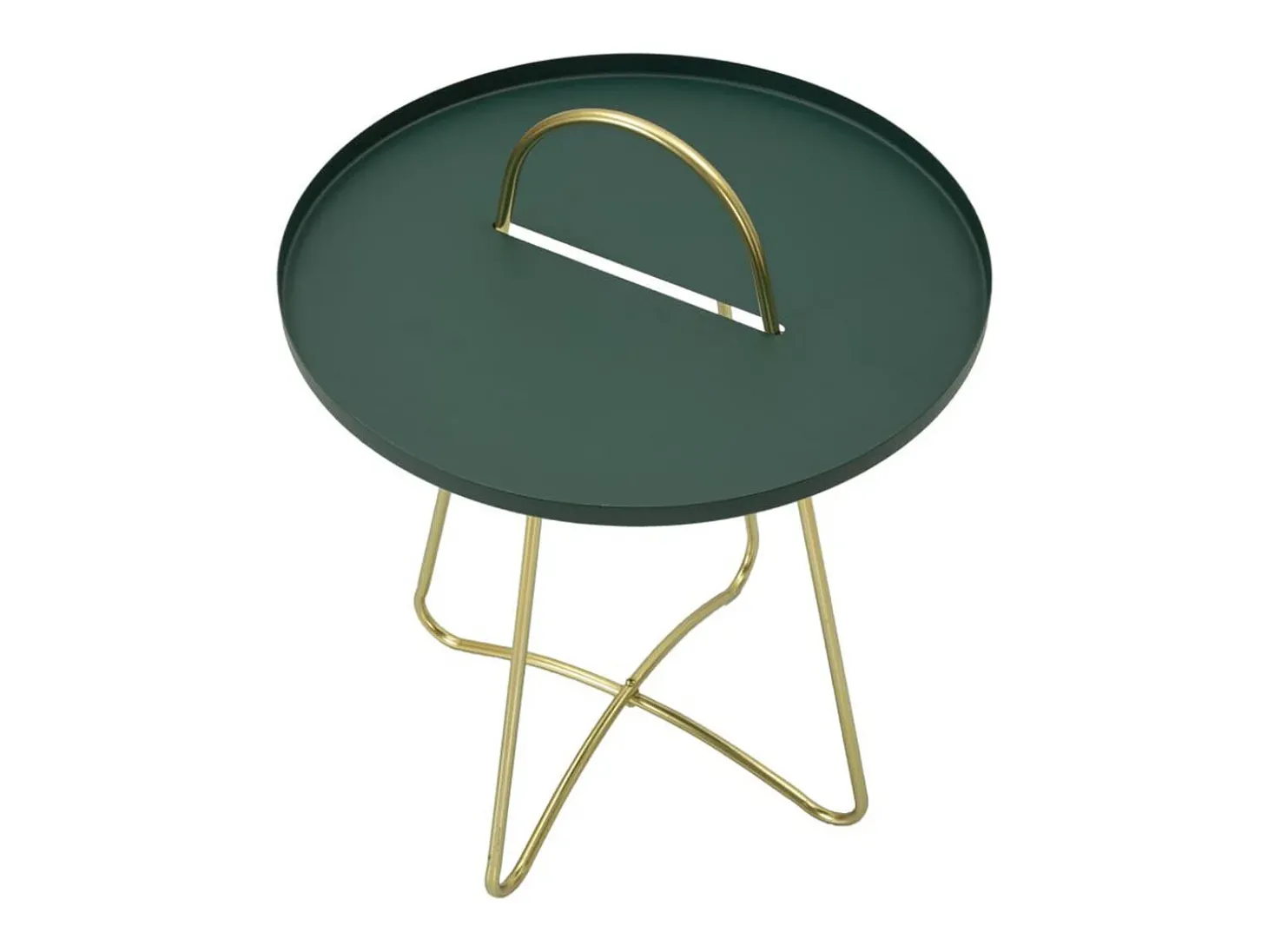 Mesa de Centro VKH525, Verde, 45x45x59 cm, Kendra Home