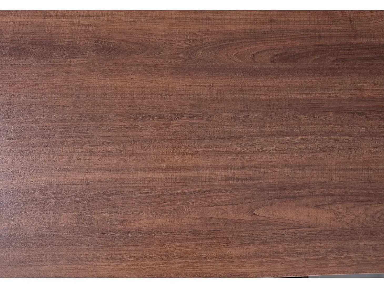 Mesa de centro 110x55cm em folheado de nogueira com rattan, amplo espaço de armazenamento, Natural Escuro