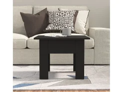Mesa de centro 55x55x42 cm aglomerado preto PT747877