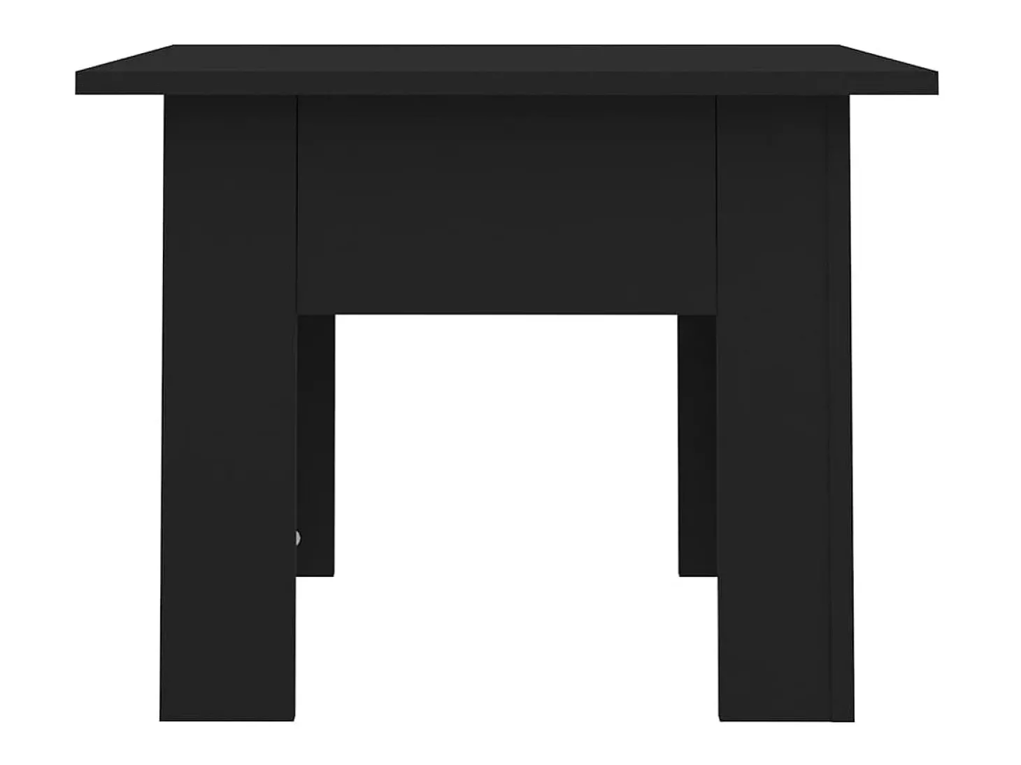 Mesa de centro 55x55x42 cm aglomerado preto PT747877