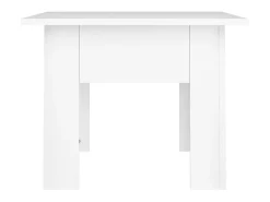 Mesa de centro 55x55x42 cm aglomerado branco PT395264