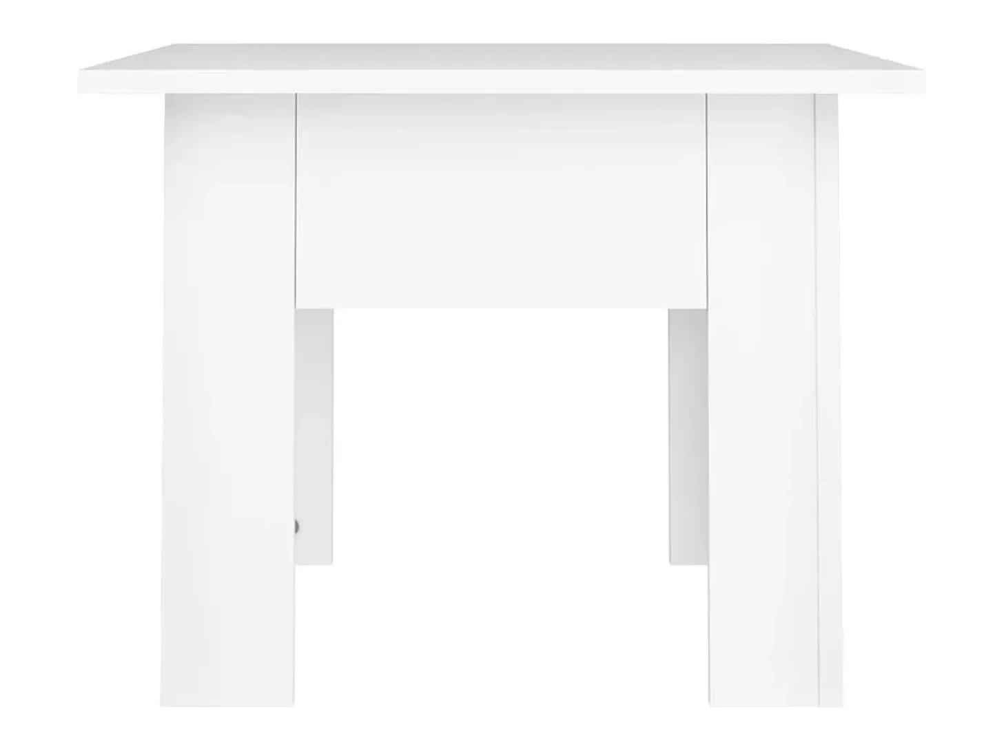 Mesa de centro 55x55x42 cm aglomerado branco PT395264