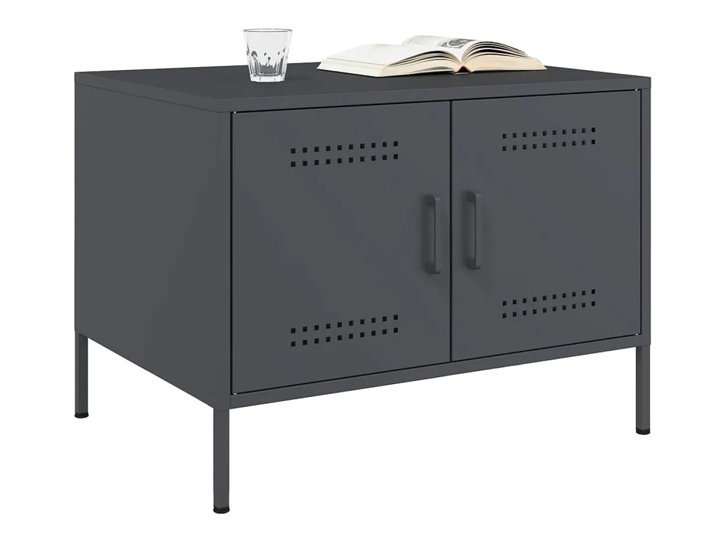 Mesa de centro 68x50x50,5 cm aço antracite PT188294