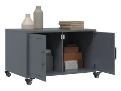 Mesa de centro 68x50x43,5 cm aço antracite