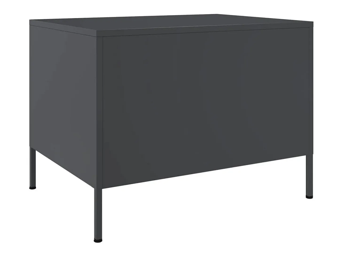 Mesa de centro 68x50x50,5 cm aço antracite