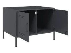 Mesa de centro 68x50x50,5 cm aço antracite