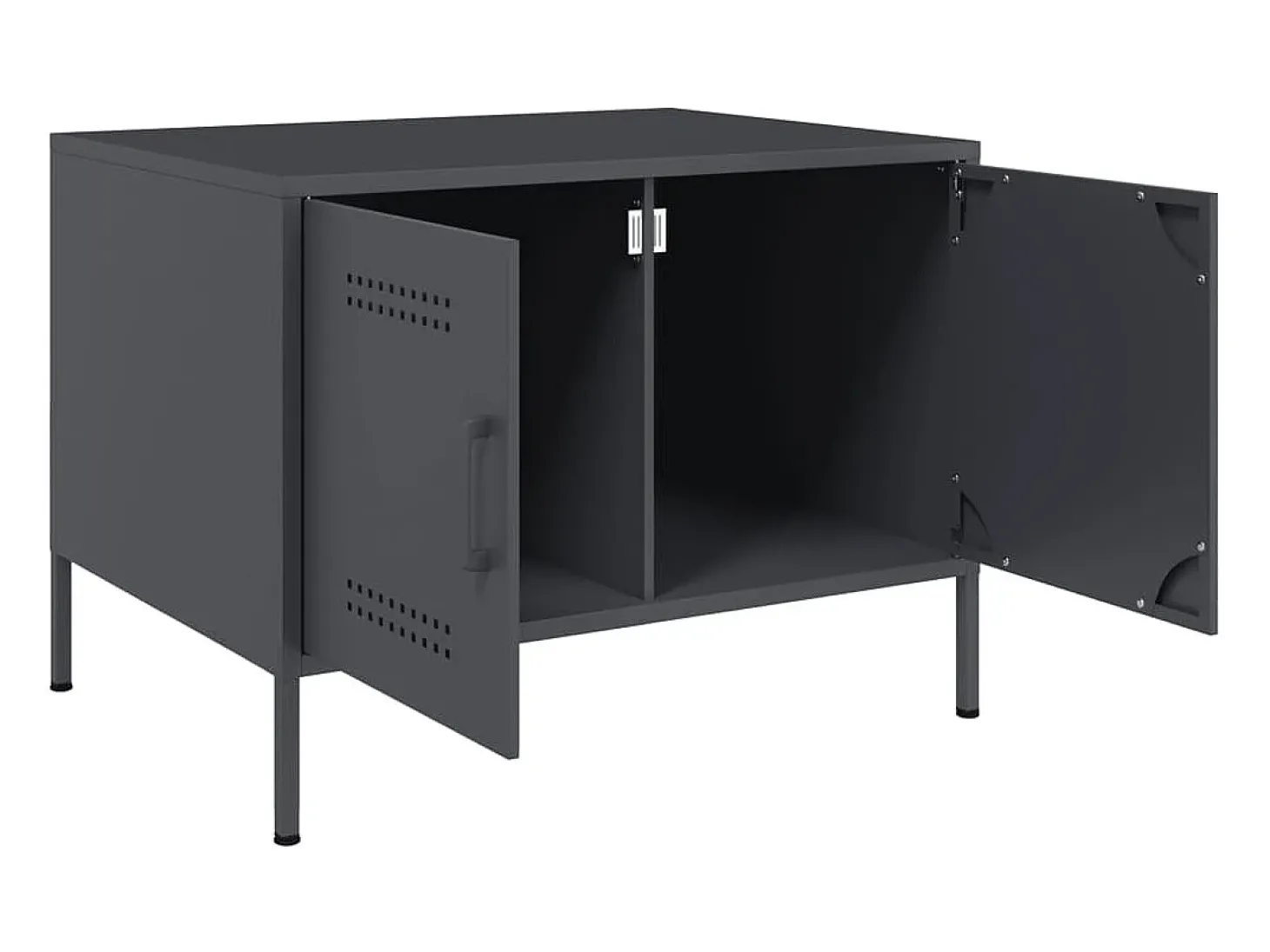 Mesa de centro 68x50x50,5 cm aço antracite