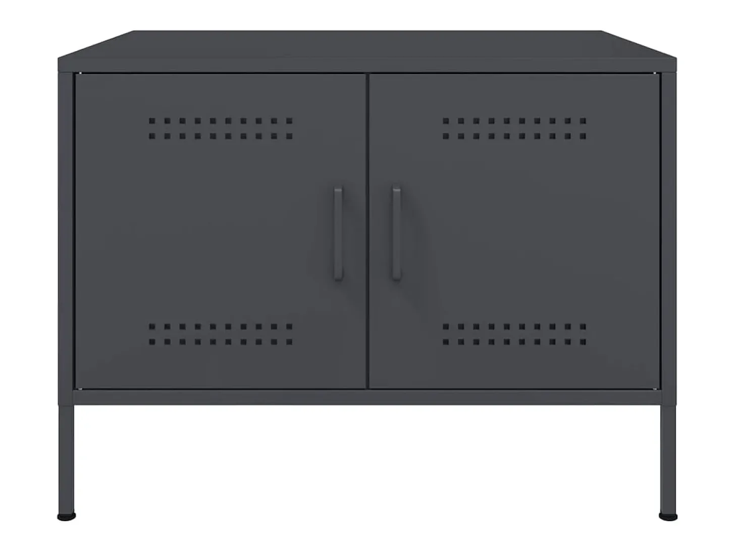 Mesa de centro 68x50x50,5 cm aço antracite