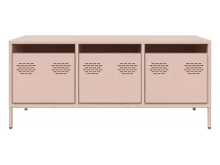 Mesa de centro 101,5x50x43,5 cm aço laminado a frio rosa