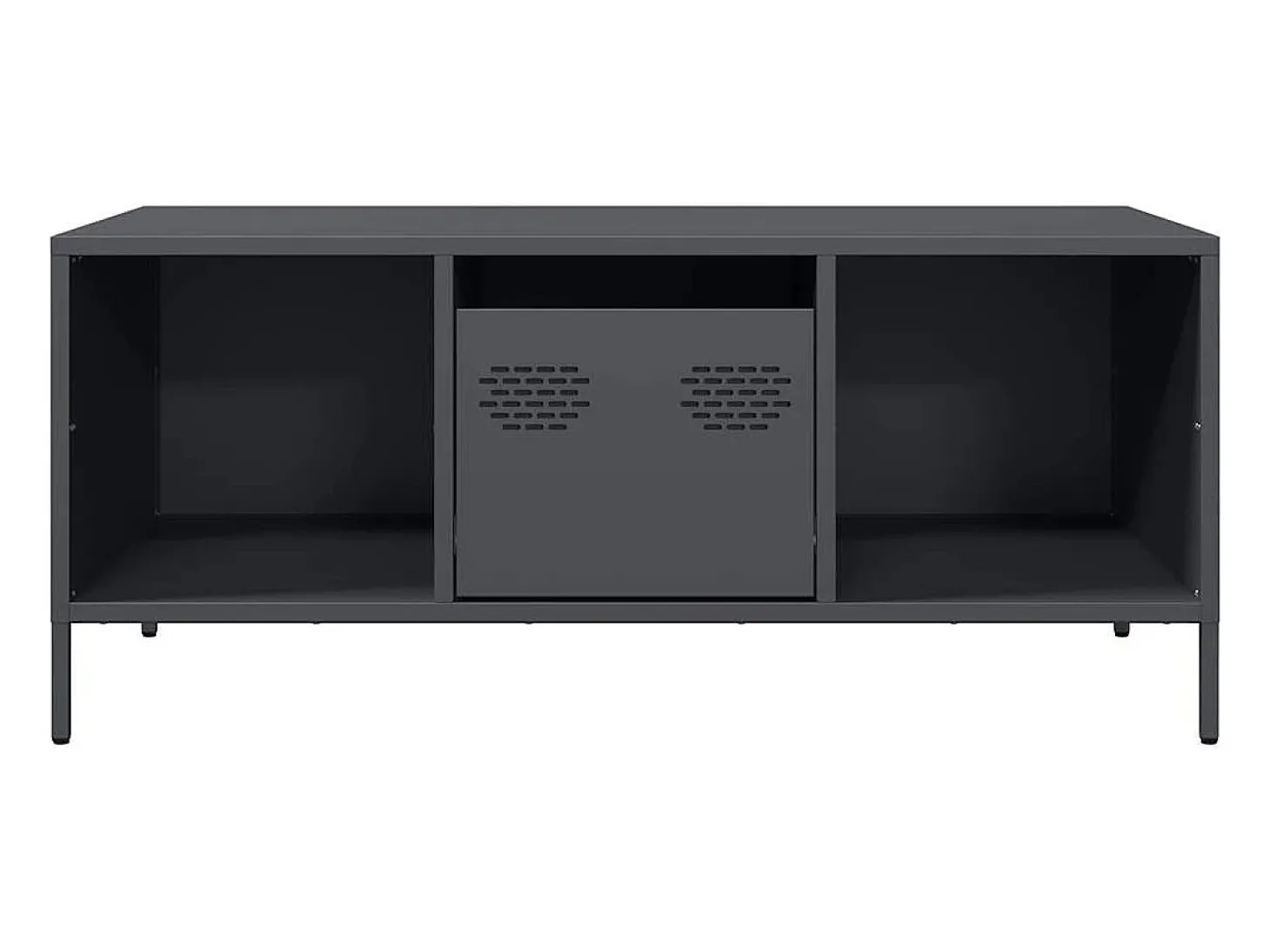 Mesa de centro 101,5x50x43,5 cm aço laminado a frio antracite