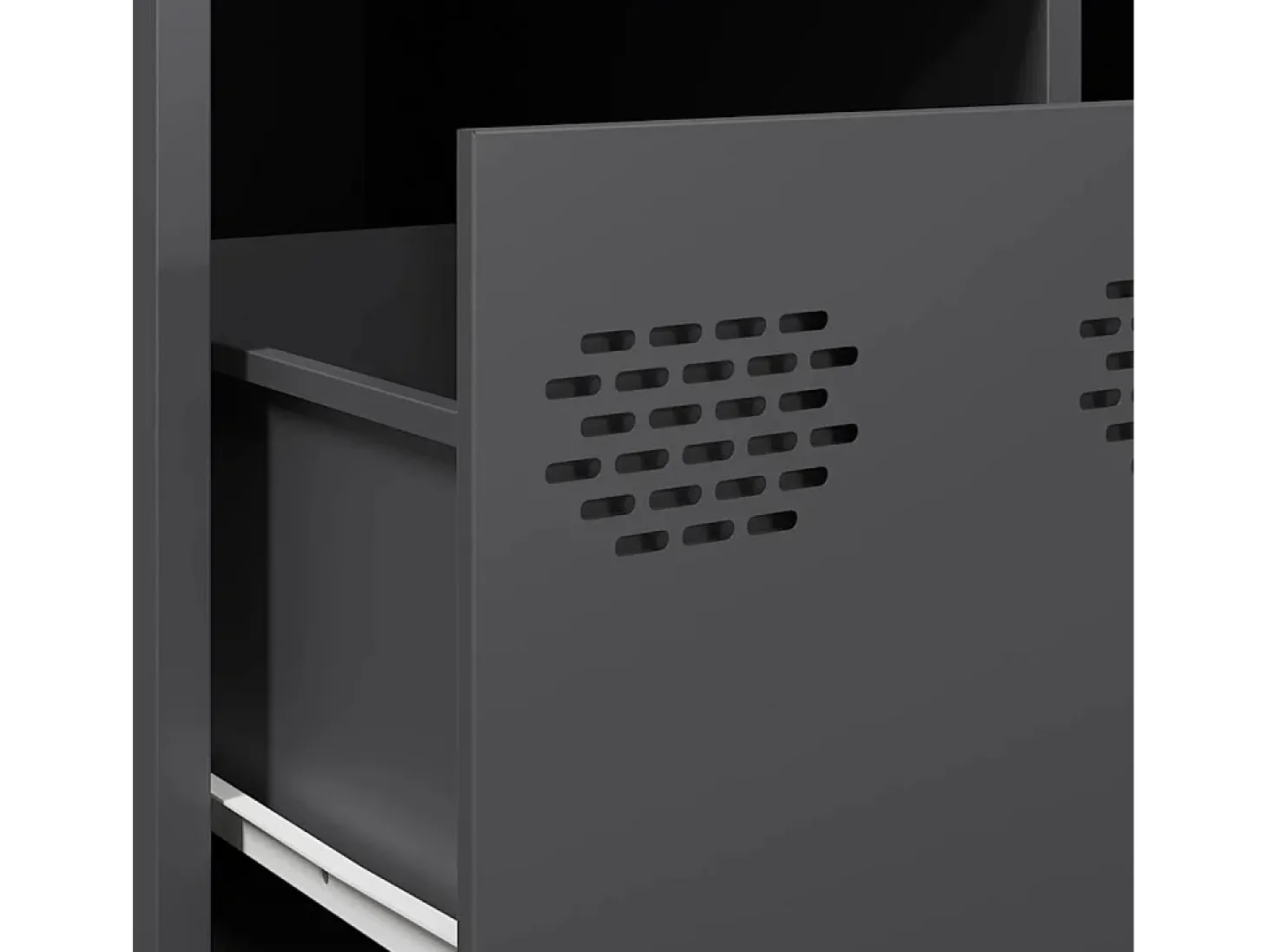 Mesa de centro 101,5x50x43,5 cm aço laminado a frio antracite