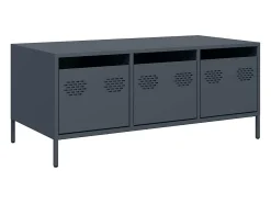 Mesa de centro 101,5x50x43,5 cm aço laminado a frio antracite