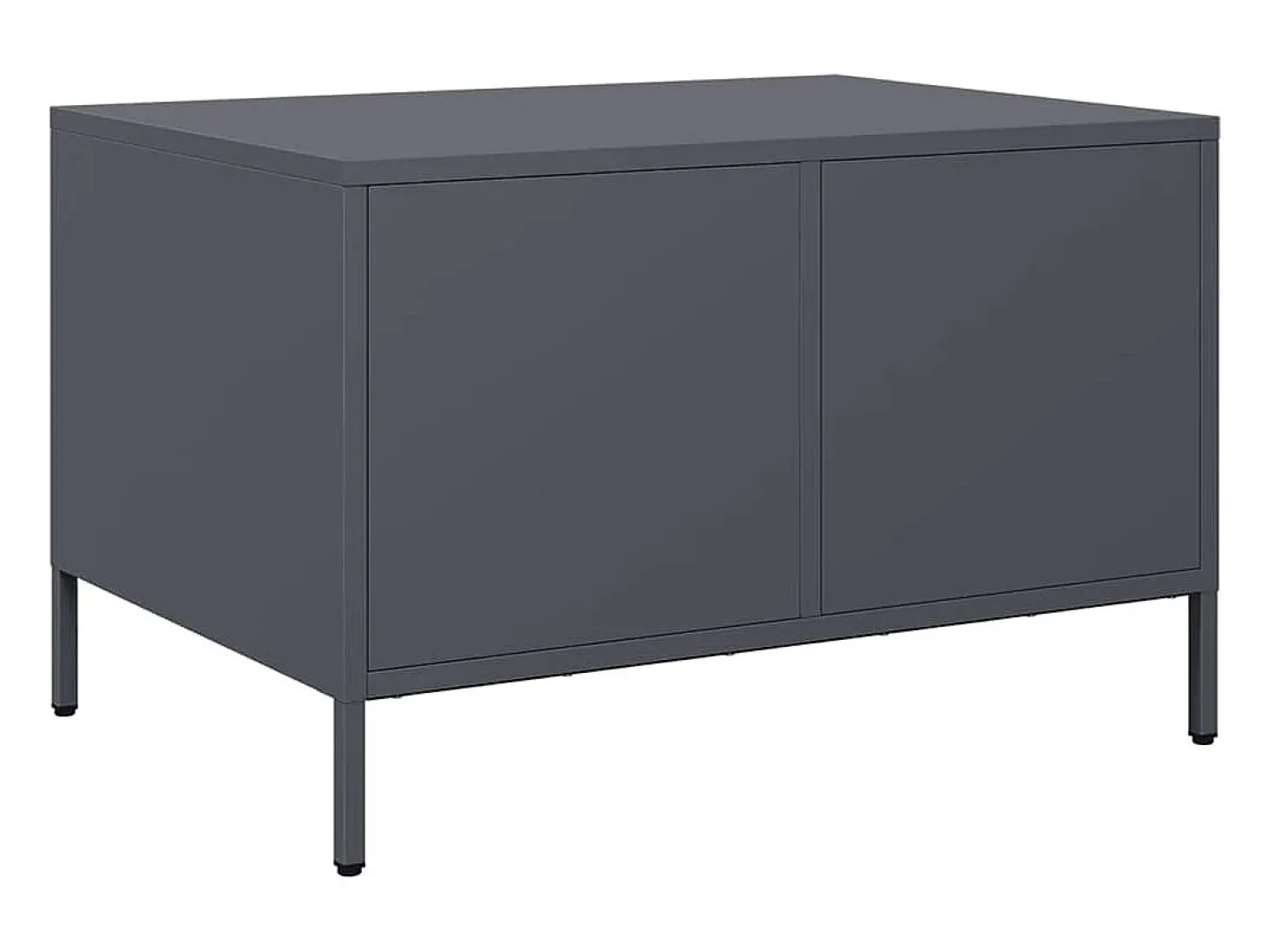 Mesa de centro 68,5x50x43,5 cm aço laminado a frio antracite
