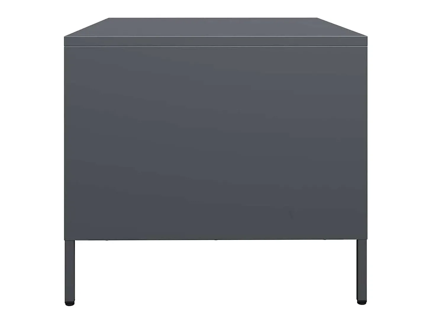 Mesa de centro 68,5x50x43,5 cm aço laminado a frio antracite