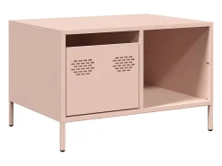 Mesa de centro 68,5x50x43,5 cm aço laminado a frio rosa