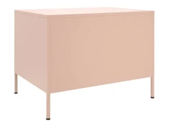 Mesa de centro 68x50x50,5 cm aço rosa