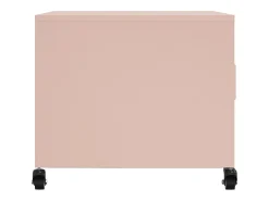 Mesa de centro 68x50x43,5 cm aço rosa