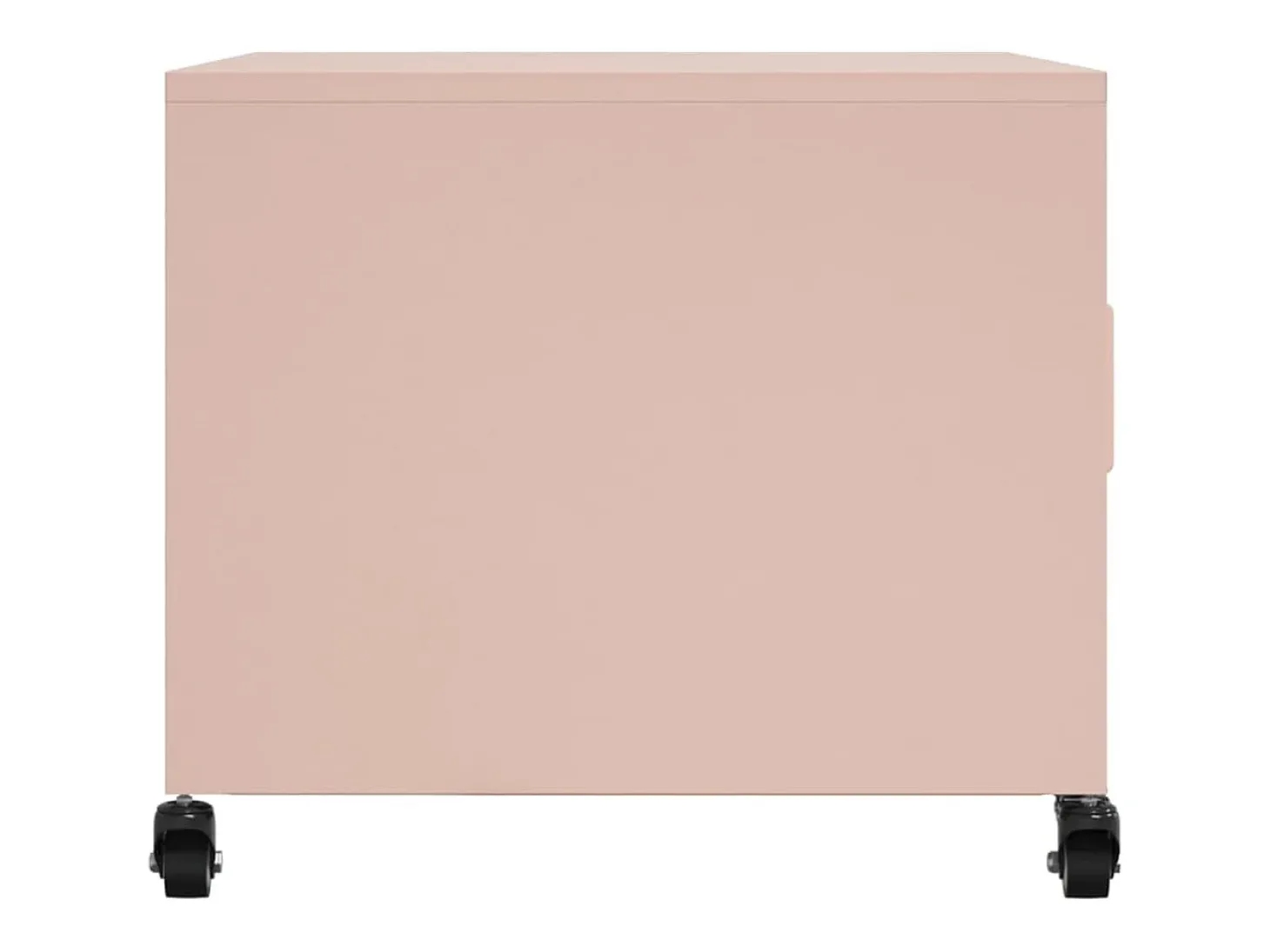 Mesa de centro 68x50x43,5 cm aço rosa