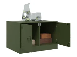 Mesa de centro 67x50x44 cm aço verde azeitona PT662014