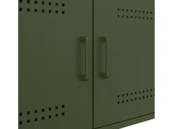 Mesa de centro 68x50x50,5 cm aço verde azeitona