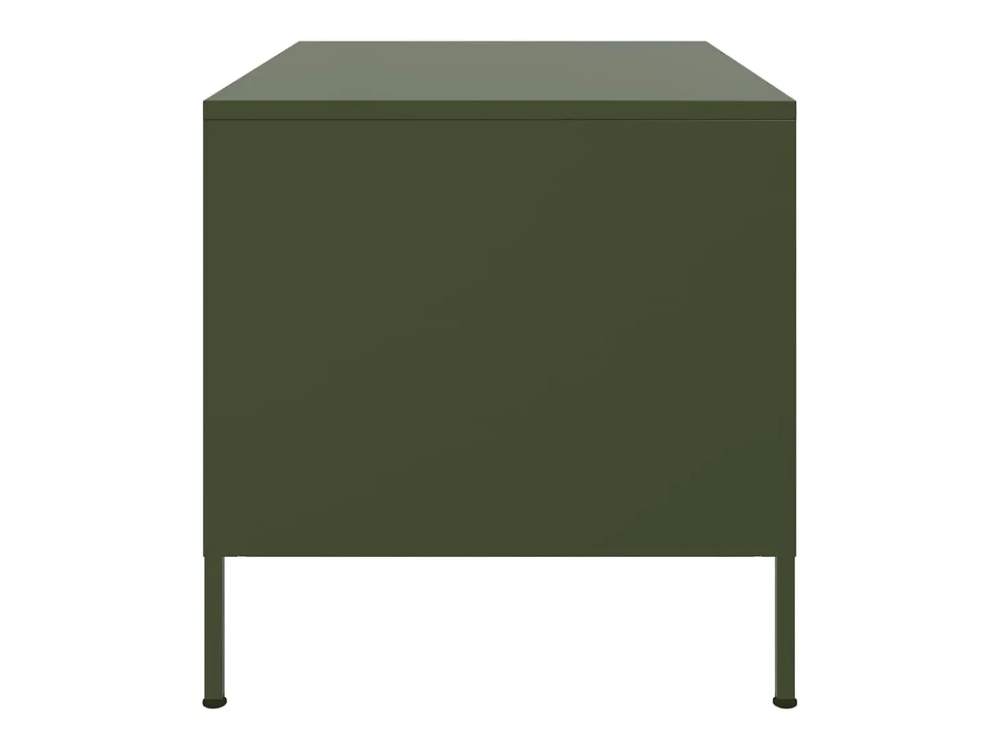 Mesa de centro 68x50x50,5 cm aço verde azeitona