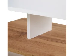 Mesa de Centro 90x41x50 cm Carvalho Branco
