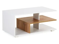 Mesa de Centro 90x41x50 cm Carvalho Branco
